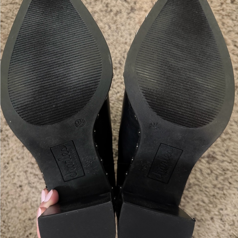 Charles by Charles David Black Dodger Studded Booties - Picture 9 of 11
